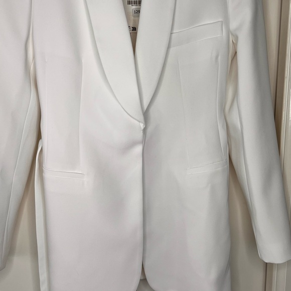 ZARA Belted Tuxedo Jacket NWT - Picture 6 of 9
